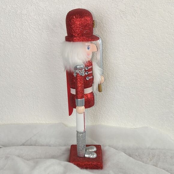 14" Wooden Nutcracker Glittering Soldier Santa Claus! Price Firm! - Picture 5 of 15